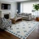 Handcrafted Heritage Cotton and Wool Handknotted Rug for Timeless Decor
